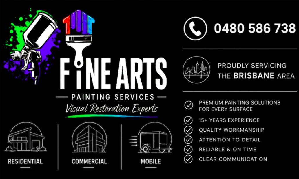 Fine Arts Painting Services business card design