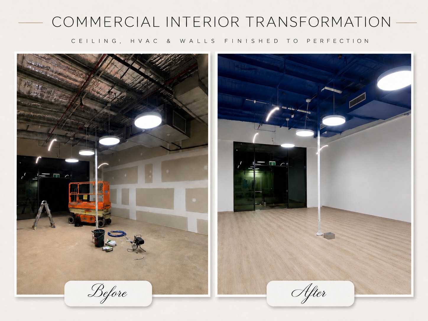 Commercial interior transformation